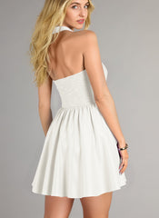 Ball-Gown/Princess Sleeveless Short Metallic Homecoming Dress With Pleated