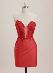 Sheath/Column V-Neck Short Jersey Mini Dress With Sequins