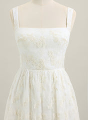 A-line Sleeveless Short Lace Homecoming Dress