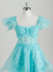 Ball-Gown/Princess Square Short Tulle Homecoming Dress With Ruffle