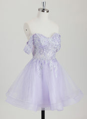 Ball-Gown/Princess Sweetheart Short Tulle Homecoming Dress With Beading Sequins