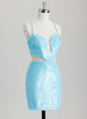 Bodycon Sweetheart Short Sequin Homecoming Dress With Sequins