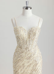 Sheath/Column Sweetheart Short Sequin Homecoming Dress With Beading Sequins