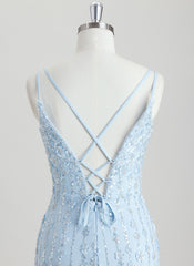 Bodycon V-Neck Short Sequin Homecoming Dress With Beading Sequins