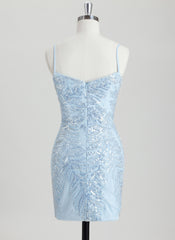 Bodycon Sweetheart Short Sequin Homecoming Dress With Sequins