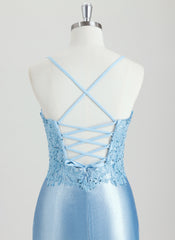 Bodycon V-Neck Short Silky Satin Homecoming Dress With Sequins