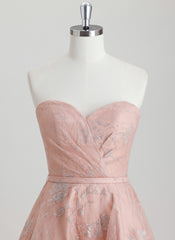 A-line Sweetheart Short Organza Homecoming Dress With Pleated