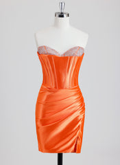 Sheath/Column Sweetheart Short Dress