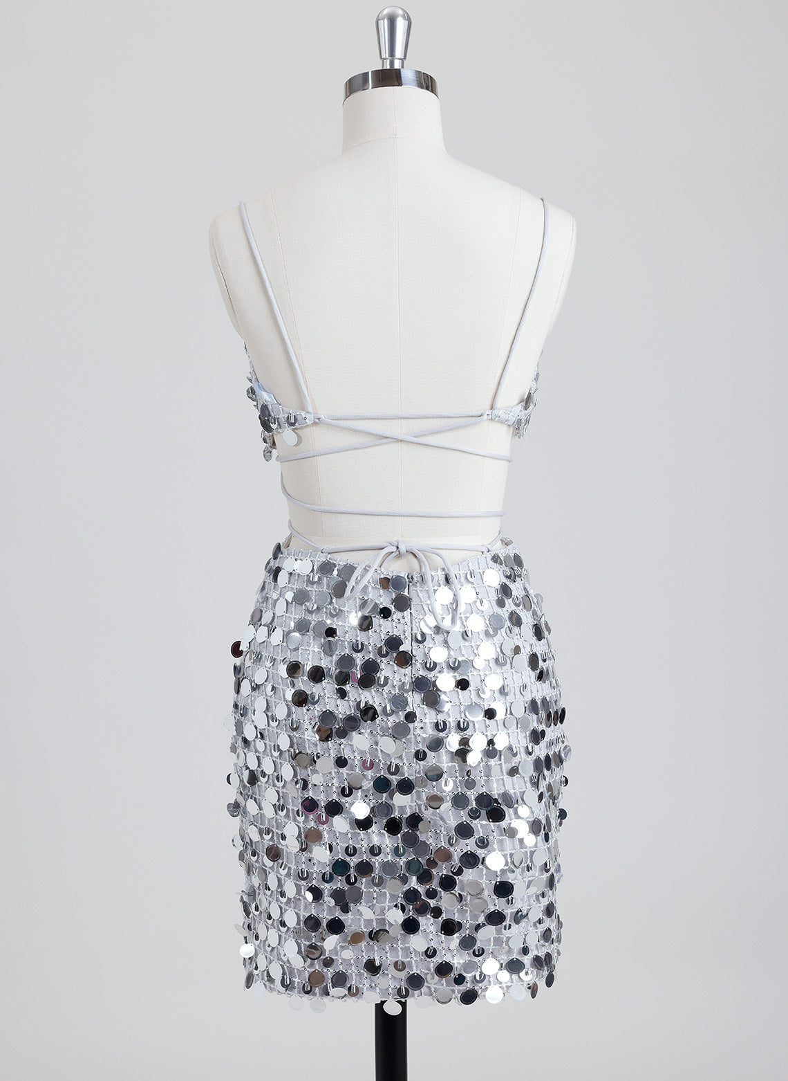 Sheath/Column V-Neck Short Sequin Mini Dress With Beading Sequins