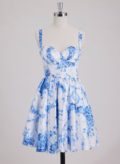 Ball-Gown/Princess Sweetheart Short Silky Satin Mini Dress