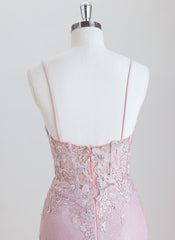 Sheath Spaghetti Straps Short Metallic Homecoming Dress With Sequins