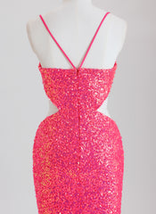 Sheath/Column Short Sequin Homecoming Dress With Sequins