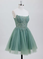Ball-Gown/Princess Sweetheart Short Tulle Homecoming Dress With Beading Sequins