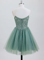 Ball-Gown/Princess Sweetheart Short Tulle Homecoming Dress With Beading Sequins