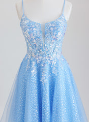 Ball-Gown/Princess Short Lace Homecoming Dress With Sequins