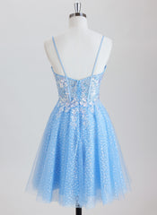 Ball-Gown/Princess Short Lace Homecoming Dress With Sequins