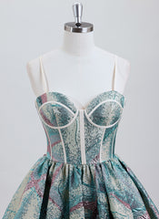 Ball-Gown/Princess Sweetheart Short Jacquard Homecoming Dress