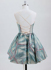 Ball-Gown/Princess Sweetheart Short Jacquard Homecoming Dress