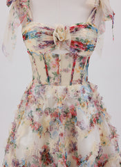 Ball-Gown/Princess Sleeveless Short Tulle Homecoming Dress With Ruffle