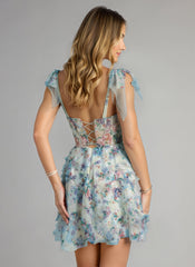 Ball-Gown/Princess Sleeveless Short Tulle Homecoming Dress With Ruffle