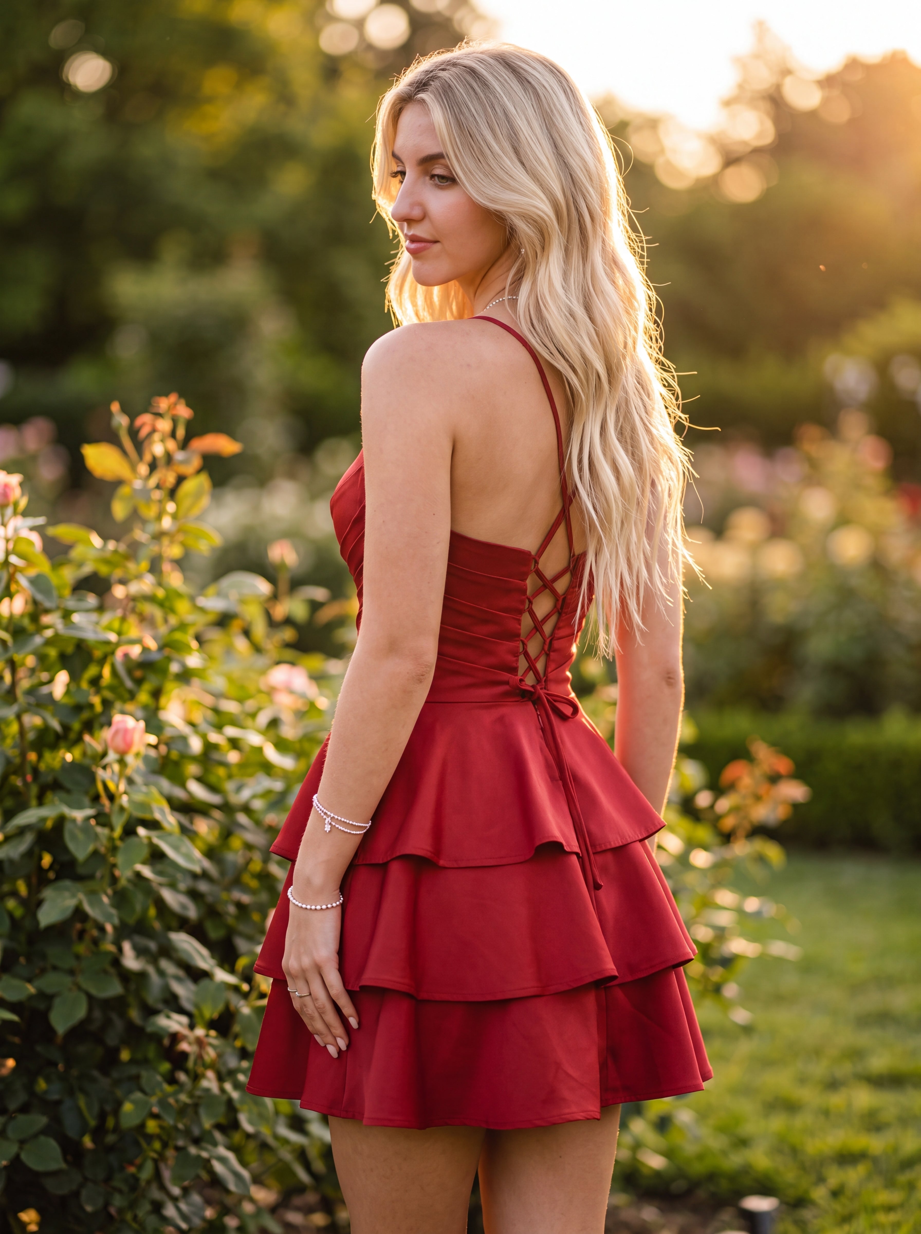 Ball-Gown/Princess Spaghetti Straps Short Satin Homecoming Dress With Pleated