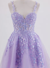 Ball-Gown/Princess Sleeveless Short Tulle Homecoming Dress With Sequins