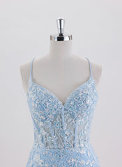 Sheath/Column Spaghetti Straps Short Tulle Homecoming Dress With Sequins