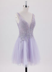 Ball-Gown/Princess Spaghetti Straps Short Tulle Homecoming Dress With Appliques Lace