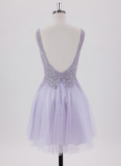 Ball-Gown/Princess Spaghetti Straps Short Tulle Homecoming Dress With Appliques Lace