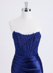 Sheath/Column Sleeveless Short Lace Jersey Homecoming Dress With Rhinestone
