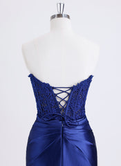 Sheath/Column Sleeveless Short Lace Jersey Homecoming Dress With Rhinestone