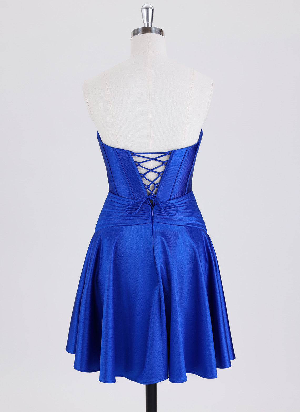 A-line Sleeveless Short Jersey Homecoming Dress With Pleated