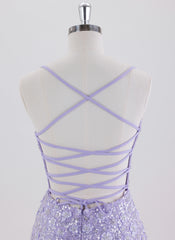 Sheath/Column Spaghetti Straps Short Sequin Homecoming Dress With Sequins