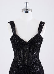 Sheath/Column Short Sequin Homecoming Dress With Sequins