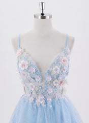 Ball-Gown/Princess Sleeveless Short Tulle Homecoming Dress With Appliques