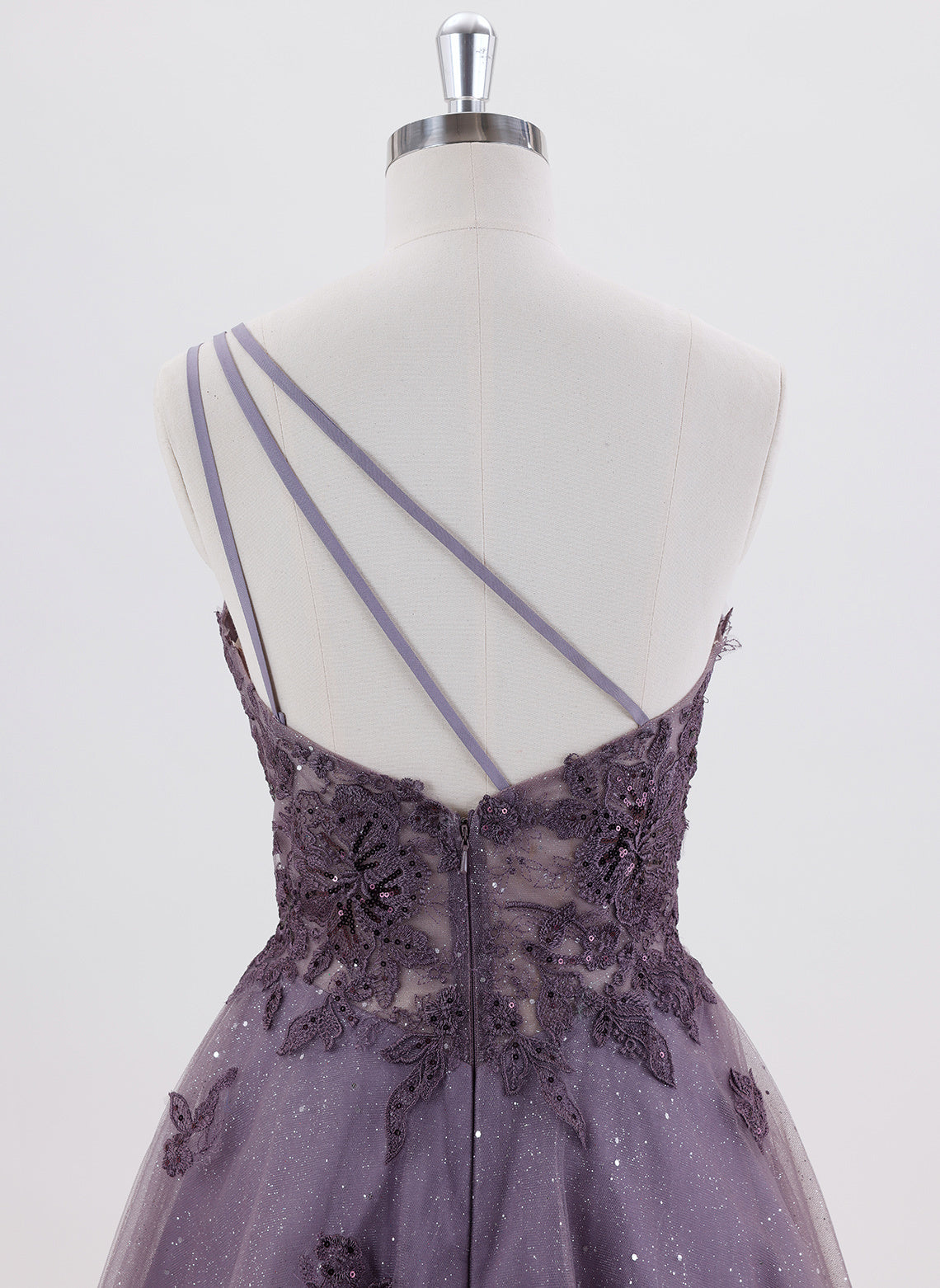 A-line Sleeveless Short Tulle Homecoming Dress With Sequins