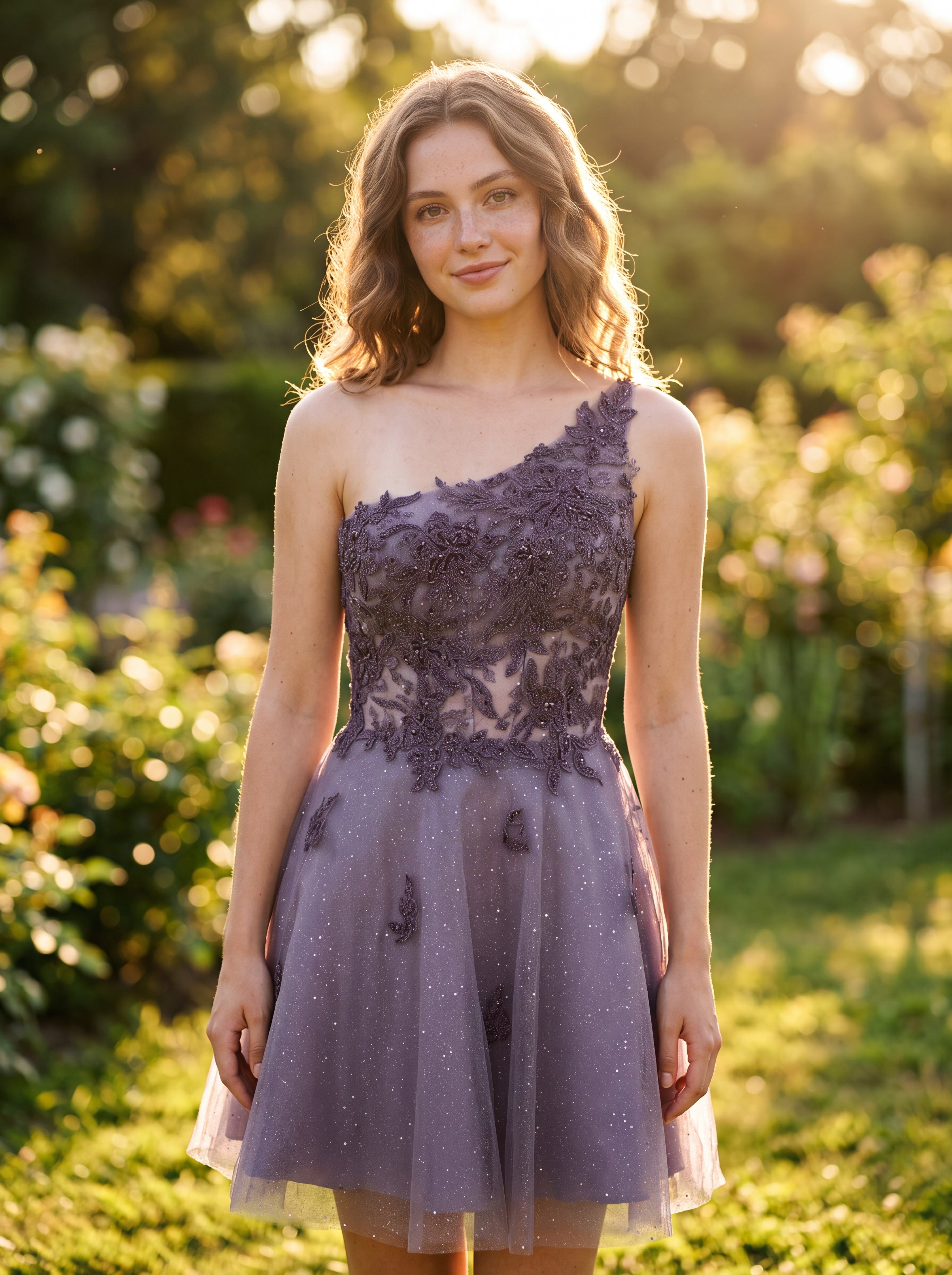 A-line Sleeveless Short Tulle Homecoming Dress With Sequins
