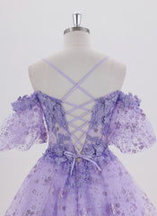 Ball-Gown/Princess Short Tulle Homecoming Dress With Appliques