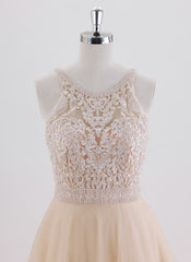 A-line Sleeveless Short Tulle Homecoming Dress With Beading