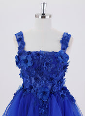 Ball-Gown/Princess Short Homecoming Dress With 3D Floral