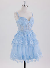 Ball-Gown/Princess Short Homecoming Dress With Lace