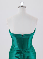 Sheath/Column Sleeveless Short Jersey Homecoming Dress With Pleated