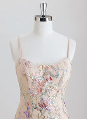 Sheath/Column Short Lace Homecoming Dress With Beading Sequins