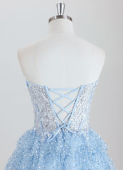 Ball-Gown/Princess Short Lace Homecoming Dress With Sequins