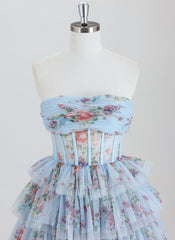 Ball-Gown/Princess Sleeveless Short Tulle Homecoming Dress With Pleated
