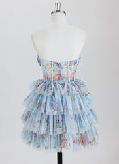 Ball-Gown/Princess Sleeveless Short Tulle Homecoming Dress With Pleated