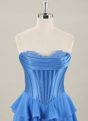 Ball-Gown/Princess Sleeveless Short Chiffon Homecoming Dress With Pleated