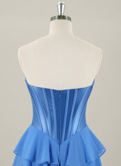 Ball-Gown/Princess Sleeveless Short Chiffon Homecoming Dress With Pleated