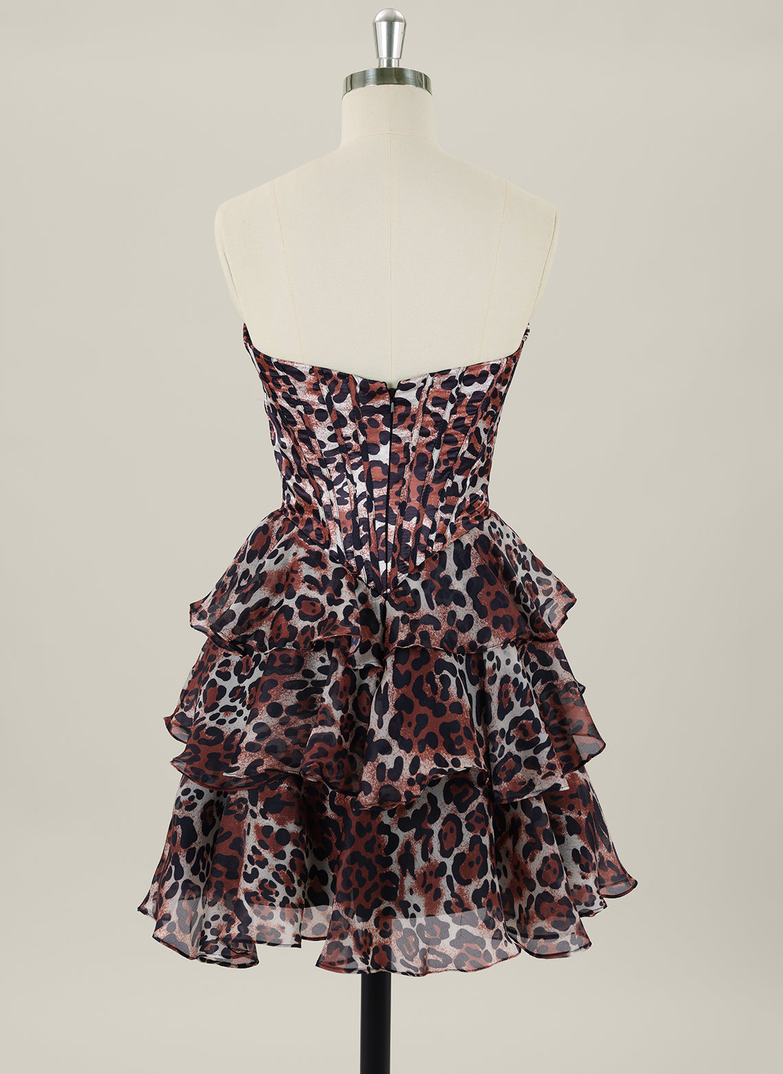 Ball-Gown/Princess Sleeveless Short Orangza Homecoming Dress With Pleated