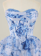 Ball-Gown/Princess Sleeveless Short Chiffon Homecoming Dress With Pleated